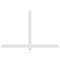 Ekena Millwork Eugene Architectural Grade PVC Gable Bracket, 84"W x 52 1/2"H x 2"D x 4"F, 15/12 Pitch GBP084X53X0204EUG00 - alternate 3